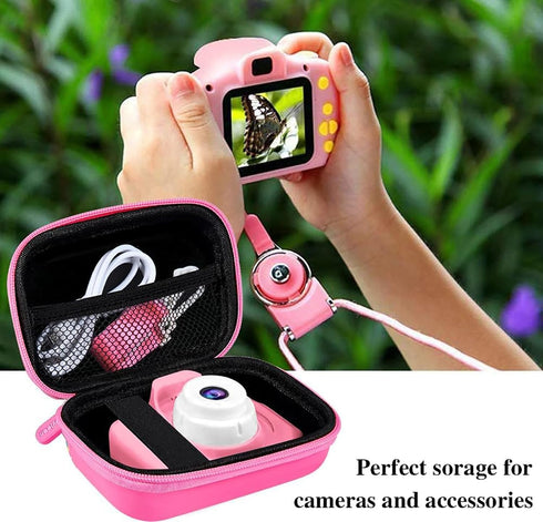 Leayjeen Kids Camera Case Compatible with Seckton/GKTZ/OZMI/PROGRACE/Dylanto/Rindol/VATENIC/Nine Cube/hyleton and More Kid Digital Camera Toys Gif...