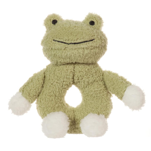 Apricot Lamb Baby Frog Soft Rattle Toy, Plush Stuffed Animal for Newborn Soft Hand Grip Shaker Over 0 Months (Frog, 6 Inches)...