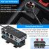 Quick Charge 3.0 Cigarette Lighter Splitter, Qidoe 3 Socket 180W Cigarette Lighter Adapter with 4 USB Fast Charging, DC 12V/24V Cigarette Outlet L...