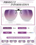 Weewooday 6 Pairs Polarized Polygon Style Clip On Sunglasses Flip Up Driving Clip on Glasses for Outdoors Indoors Men Women, 6 Colors...