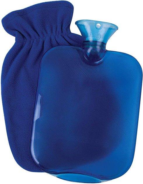 Carex Hot Water Bottle With Cover, Rubber - Heat Therapy and Cold Therapy - For Cramps, Pain Relief, Arthritis, Aches and Pains...