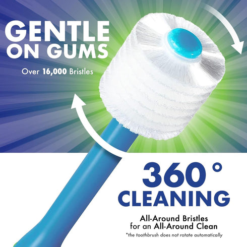 Brilliant Oral Care Child Toothbrush with Soft Bristles and Round Head, for a Kid Approved, Easy to Use All-Around Clean Mouth, Ages 2-5 Years, Sk...