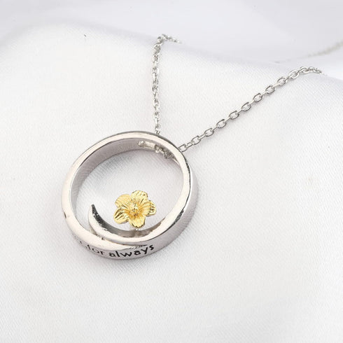 Hibiscus Flower Pendant Necklace Hawaiia Means Family Jewelry Hibiscus Charm Gift for Family And Friends...