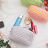 2 Pcs Cosmetic Bags Striped Makeup Bags Makeup Pouches Toiletry Bags Travel Organizers Makeup Travel Cases Beauty Organizers (Green Striped)...