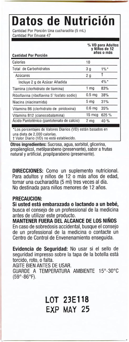 B-Complex Syrup, Skin Hair, Nervous System and Heart Health (8 Fl Oz/Pack of 1)...