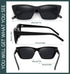 WOWSUN Narrow Small Vintage Polarized Cat Eye Sunglasses for Women...