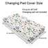 Watercolor Ocean Boat Fishing Baby Changing Pad Cover for Boy Girl 32''x16'' Fishing Lovers Gift Unisex Fitted Diaper Change Table Sheets Sea Mari...