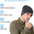 beanie MUSICBEE Bluetooth V5.2 Wireless Knit Winter Cap, 24 Hour Play time, Built-in Microphone and HD Stereo Speakers, Wool Lined for Outdoor Hom...
