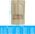 100 Pcs Resealable Kraft Paper Bags,Stand Up Pouches Bags with Matte Window, Zip Lock Food Storage Bags,Scratch Resistant Hand Self Sealing Bags. ...