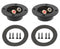3-'' Double Binding Round Gold Plate Push Spring Loaded Jacks Connector Speaker Box Terminal Cup (Black - 2pcs), (B-S)...