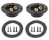 3-'' Double Binding Round Gold Plate Push Spring Loaded Jacks Connector Speaker Box Terminal Cup (Black - 2pcs), (B-S)...