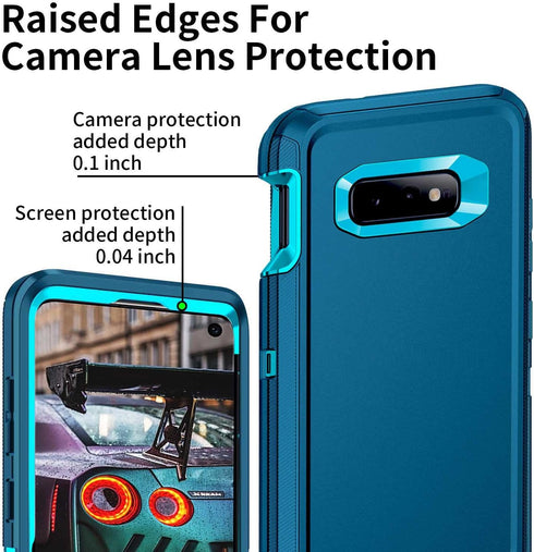 for Galaxy S10e Case,Shockproof Dropproof Dustproof,3-Layer Full Body Protection Heavy Duty High Impact Hard Cover Case for Samasung Galaxy S10e,T...