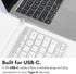 Macally Small USB C Keyboard - Plug & Play Compatible Wired Apple Keyboard for Mac mini, MacBook Pro/Air, iMac, iPad, Windows, Chromebook with USB...