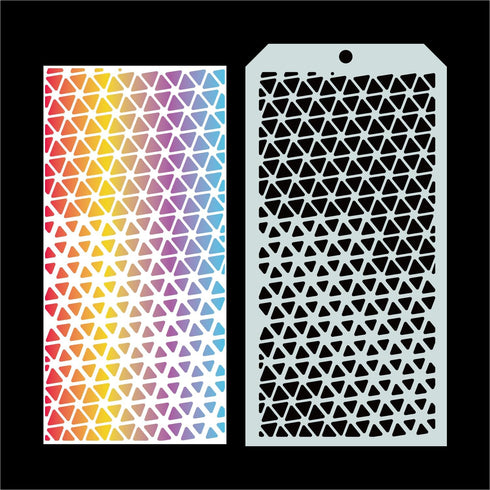 6 Pieces DIY Geometric Decorative Stencils Painting Templates Art Drawing Stencil Templates for Scrapbooking Cookie Tile Furniture Wall Floor Deco...