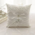 Awtlife Lace Pearl Wedding Ring Pillow Cushion Bearer 8.26 Inch for Beach Wedding...