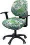 Office Chair Cover Stretchable Computer Desk Chair Seat Covers 2 Piece Waterproof Swivel Chair Protective Slipcover...
