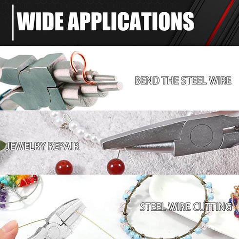 C&T 3-Piece Jewelry Pliers Set, Jewelry Making Tools Kit, Micro Jewelry Pliers Set, Jewelry Making Supplies, Pliers set for jewellery making bead ...