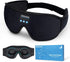 Sleep Headphones Bluetooth 5.0 Wireless 3D Eye Mask, Lightimetunnel Washable for Side Sleepers with Adjustable Ultra Thin Stereo Speakers Micropho...