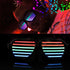 GS GLOWSEEN Light Up Shutter Glasses Sound Reactive - USB Rechargeable Rave Glasses - Black...