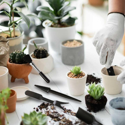 Succulent Gardening Tools Set,Mini Garden Hand Tool?Durable Stainless Steel & ABS,Comprehensive Plant Care for Plant Lovers Garden Workers Perfect...