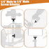 1/4" Male to 1/4" Male Tripod Screw, 4 PCS Standard Camera Cage Mount Threaded Light Stand Screw, Double Head Converter Precision Made for Shoulde...