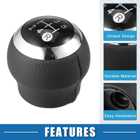 5 Speed Manual Transmission Shift Knob Car Shift Knob Head Lever Shifter for Toyota for Corolla 2007-2013 Plastic Black...