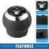 5 Speed Manual Transmission Shift Knob Car Shift Knob Head Lever Shifter for Toyota for Corolla 2007-2013 Plastic Black...