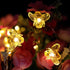 Small Honeybee 40 LED String Lights 1"(H) 13.5ft Battery Operated Waterproof Warm White with Remote Control for Indoor Covered Outdoor, Holiday Pa...