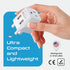 Ceptics UK Travel Adapter Plug - with 2 USB + USA Socket Input - Type G - Ultra Compact - Safe Grounded Perfect for Cell Phones, Laptops, Camera C...