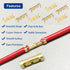 Tnisesm 200Pcs U Shape Copper Ring Terminals,Open Barrel Crimp Terminals with Heat shrinkable tube, Butt Connector for Electricity Automotive...