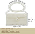 Luxury White Pearl Purses Shoulder Bag for Women Pearl Bag Crossbody Beaded Clutch Evening Bag (White Set1)...