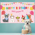 Dog Girl Party Decorations Pink Puppy Dog Themed Birthday Supplies Lets Party Banner Backdrop Dogs Cats Kids Birthday Photography Background Photo...