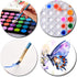 Upgraded 48 Colors Washable Watercolor Paint Set with 3 Brushes and Palette, Non-toxic Paints Sets for Kids, Adults, Beginners Artists, Make Your ...