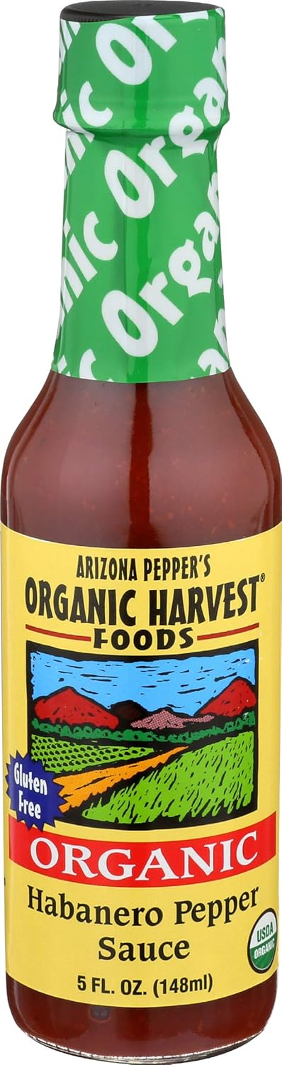 Organic Harvest Gluten Free Habanero Pepper Sauce, 5 Fluid Ounce - One Bottle...