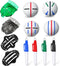 8 Pack Golf Ball Marker Liner Drawing Marker, 4 Golf Ball Marker Stencil and 4 Color Golf Ball Markers, Golf Ball Line Marker Tool, Golf Ball Alig...