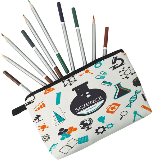 Science Cosmetic Bag for Women Cute Small Makeup Bag for Purse Travel Toiletry Zipper Pouch for Girls Gift for Students Science Makeup Bag for Her...