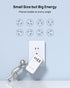 TROND 3 Prong to 2 Prong Adapter with 360° Rotating Plug, 2 Prong Outlet Extender with 3 AC Outlets and 4 USB Ports(2 USB C), US to Japan Plug Ada...