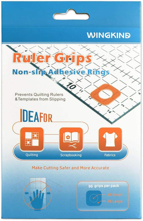 Non-Slip Grips for Quilting Rulers, Quilting Templates-96 Pieces/Pkg...