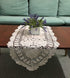 Hetao 16x27 100% Cotton Handmade Crochet lace Table Runners Oblong Tablecloth Doilies Doily,Beige...