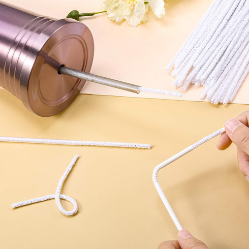 Patelai 150 Pieces 6 Inch Long Soft Pipe Cleaners Long Chenille Stems Twistable Cleaners with Storage Box for Removing Dirty Cleaning Glass Cerami...