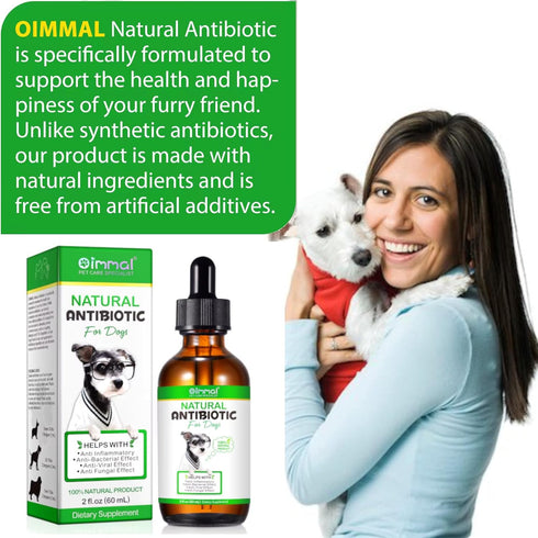 Natural Antibiotics for Dogs - Pet Antibiotic - Healing Aid and Skin Repair for Wounds, Sores, and Abrasions, Provides Itch Relief for Irritated S...