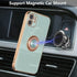 EYZUTAK Electroplated Magnetic Ring Holder Case, 360 Degree with Rotation Metal Finger Ring Holder Magnet Car Holder Soft Silicone Shockproof Cove...