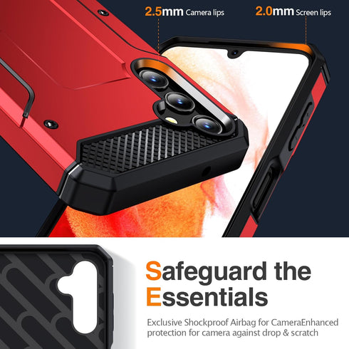 Galaxy A14 5G Case for Samsung Galaxy A14 5G Case Military Grade Drop Shockproof with Metal Kickstand Stand Armor Protective Case for Galaxy A14 5...