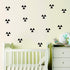 120 Pcs/Set Triangle Wall Pattern Decal Vinyl Stickers for Kids Boy Girl Baby Bedroom Playroom Art Decorations Removable Decor Home House Design Y...