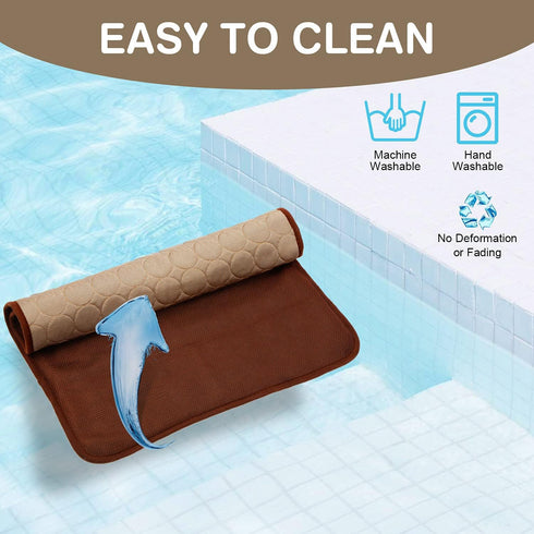 Pet Cooling Bed Mats Dog Cooling Mat Washable Comfort Breathable for Dogs and Cats Indoor Outdoor, Keep Cool Ice Silk Sleeping Mat for Summer Hot ...