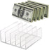 Hipiwe 2-Pack Acrylic File Organizer for Sorting Mail - 5 Slots Letter Sorter Clear Desktop Bill Divider Holder for Paper Envelope Document Book C...