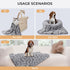 Luciphia 1 Pack 3 Blankets Fluffy Premium Fleece Pet Blanket Flannel Paw Printed Throw for Dog Cat Grey Paw Medium(30"x20",Pack of 3)...