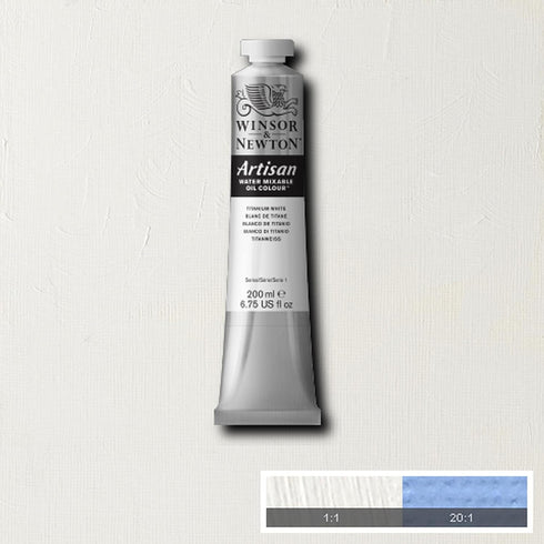 Winsor & Newton Artisan Water Mixable Oil Colour, 6.75-oz (200ml), Titanium White...