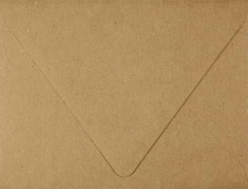 A2 Contour Flap Envelopes (4 3/8 x 5 3/4) - 70lb. 100% Recycled, Grocery Bag Brown (50 Qty.) | Perfect for RSVP Cards, Invitations, Announcements ...
