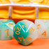 7PCS Polyhedral Dice Set, Jade DND Dice Set for Dungeon and Dragons, D&D Dice Set for Role Playing Games (Green White)...